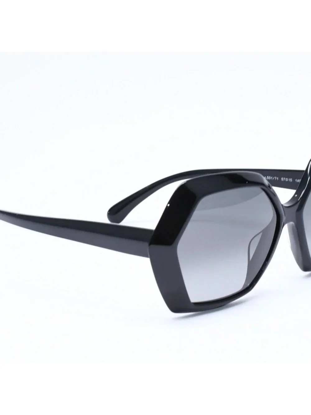 Chanel Sunglasses Eyewear CC Logo Black Hexagon Frame